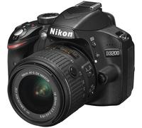 Nikon D3200 Digital SLR con Kit de 18-55mm VR II - Negro (24.2 MP) LCD de 3.0 pulgadas