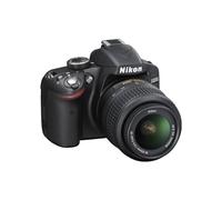 Nikon D3200 - Cámara réflex Digital de 24.2 MP (Pantalla 3", estabilizador óptico), Color Negro - Kit con Objetivo AF-S DX 18-55mm f/3.5 VR