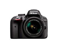 Nikon D3300 - Cámara réflex de 24,2 Mp (pantalla LCD de 3", estabilizador óptico, vídeo Full HD, punto de mira 18 mm) negro - kit con objetivo AF-P DX Nikkor 18-55 mm f/3.5-5.6 G VR
