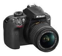 Nikon D3400 + 18-55 AFP DX, Cámara réflex digital de 24,2 Mp (pantalla LCD 3”, objetivo estabilizado, inalámbrica con Snapbridge, vídeo Full HD), color negro