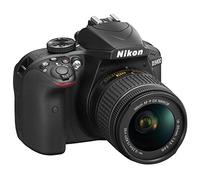 Nikon D3400 Cámara réflex digital con objetivo Nikkor AF-P 18/55vr, 24,7 Mpx, LCD 3, SD de 8 GB 300 x Lexar Premium, Negro [nital Card: 4 años de garantía]