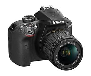 Nikon D3400 (versión europea sin acceso a Nikonistas ni promociones especiales) - Kit de cámara réflex digital de 24.2 MP con objetivo estabilizado 18-55 AFP DX VR, color negro