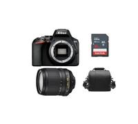 NIKON D3500 Negra + AF-S 18-105MM F3.5-5.6G ED VR + Bolsa + Tarjeta SD 16gb