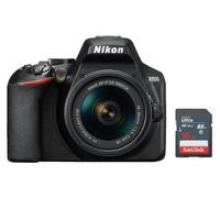 NIKON D3500 réflex 24,2 mpix + KIT objetivo AF-P 18-55mm F3.5-5.6G VR + Bolsa + SD 16GB nuevo