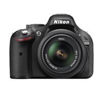 Nikon D5200 - Cámara réflex digital de 24.1 Mp (pantalla 3", vídeo Full HD), color negro - Kit cuerpo cámara con objetivo Nikkor AF-S DX 18-55mm f/3.5-5.6