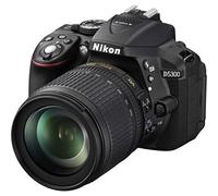 Nikon D5300 - Cámara réflex Digital de 24.2 MP (Pantalla 3.2", estabilizador óptico, vídeo Full HD), Negro - Kit con Objetivo AF-S DX 18-105mm VR [Importado]