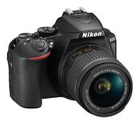 Nikon D5600 + AF-P DX 18-55mm VR + 8GB SD Juego de Camara SLR 24,2 MP CMOS 6000 x 4000 Pixeles Negro - Camara Digital (CMOS, Full HD, Pantalla tactil, Negro)