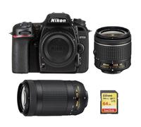 NIKON D7500+AF-P 18-55MM+AF-P 70-300MM+SanDisk Extreme 64G SD