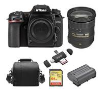 NIKON D7500+AF-S 18-200MM ED VR II DX+tarjeta 64G+bols ES-EL15 lector de tarjetas