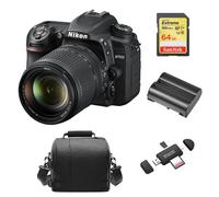 Nikon D7500 Kit Af-S 18-140Mm Ed Vr Dx+64TarjetaG+Bols Es-El15 LectorTarjeta