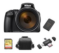NIKON P1000 Negro + Tarjeta SD 64GB + Bolsa + Batería EN-EL20A +Lector de tarjetas