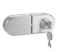 Nikou 10~12mm de Puerta de Vidrio de Acero Inoxidable con Llave para Abrir, de Puerta Corredera sin Marco Tipo Folio para Uso en Casa, Hotel, Baño