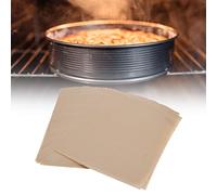 Nikou 100 hojas de papel pergamino antiadherentes para hornear, alfombrilla de silicona para hornear, color marrón, para barbacoa, hornear, cocinar al vapor, 30 x 40 cm