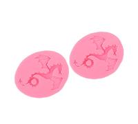 Nikou 2 piezas de silicona para fondant, seguro para alimentos, olor suave, decoración de tartas para proyectos de manualidades, tipo 3, adecuado para fondant y moldes de azúcar