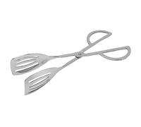 Nikou 201 Pinzas de acero inoxidable para servir, pinzas de cocina a prueba y prueba con agarre cómodo, clip de cuatro cables, ideal para tartas y pan, 30 cm de largo
