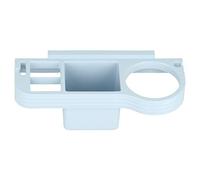 Nikou 24 anillos de cortina, ganchos transparentes de ABS en forma de O para barra de ducha de baño, soporte de secador de pelo, soporte de montaje en pared para herramientas para el cabello