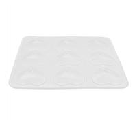 Nikou 3 piezas de silicona en forma de corazón, herramienta de fabricación de pasteles de 9 agujeros para uso doméstico, suministros para hornear y hornear
