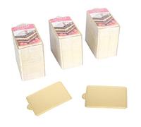 Nikou 300 piezas de tablero rectangular dorado para mousse, herramientas de cartón para hornear, 100 x 60 mm, base para tartas, tabla para magdalenas, tabla de mousse