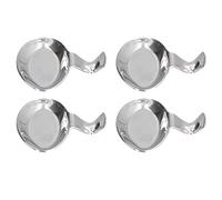 Nikou 4 soportes para palillos de acero inoxidable, soporte para cubiertos en forma de barco para cuchara, tenedor, soporte multifuncional para cucharas, utensilios de cocina, diseño compacto