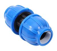 Nikou 5 conectores de tubería de agua rectos de plástico PE de 20 mm, adaptador de conexión de tubería, conector de agua, adecuado para varias aplicaciones de fontanería