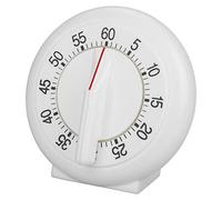 Nikou 60 Minutos Forma Redonda Temporizador Cocina Anillo de Cocina Contador Mecánico Alarma Alarma Fuerte Gran Cuenta Temporizador Blanco