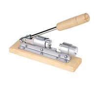 Nikou Abretuercas mecánico de nogal, herramienta de cocina con base de madera de escritorio y mango, eficiente agrietamiento de nueces, ideal para uso doméstico y jardín