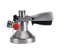 Nikou Acoplador de acero inoxidable tipo G, dispensador de cerveza de barril con válvula de aire para elaboración casera, compatible con barriles estándar, diseño, fácil de usar