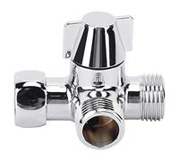 Nikou Adaptador desviador de agua en forma de T de tres vías G1/2 pulgadas, separador de agua para bidé de inodoro, divisor de grifo, construcción de latón