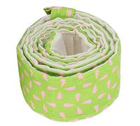 Nikou Bake Even Strip Belt - Tiras para moldes para tartas, herramientas de decoración de pasteles, paño de banda para hornear, paquete de 2, rosa y verde, tiras para hornear de nivel húmedo