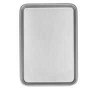 Nikou Bandeja rectangular para hornear, fuerte resistencia a altas temperaturas, 3 tamaños para herramientas de horneado, placa de parrilla de raclette de queso, bandeja para hornear galletas, diseño