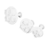 Nikou Barco de acero inoxidable para salsa de carne y pimienta, recipiente de condimentos de 3 onzas para cocina de restaurante, 3 piezas de decoración de pasteles, patrón de hortensias, herramienta
