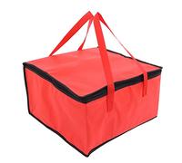 Nikou Bolsa aislante para entrega de alimentos, calentador de tela no tejida de varios tamaños, bolsa aislante portátil con papel de aluminio, 40 x 40 x 24 cm, ideal para pizza y entrega de alimentos
