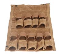 Nikou Bolsa portátil plegable de lona para botellas de especias, soporte para tarros de condimentos al aire libre para camping, barbacoa, picnic, caqui, ligera, solución de almacenamiento, multicolor