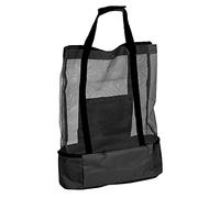 Nikou Bolso de playa gran capacidad bolsita de almacenamiento de alimentos con aislamiento al aire libre Bolsa de conservación de calor al aire libre para campamento para el (Negro)