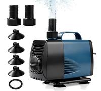 Nikou Bomba sumergible, 60W, caudal 4000 l/h, compacta, silenciosa, para estanques y aguas sucias, bomba de agua para agua y tierra