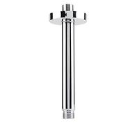 Nikou Brazo de ducha redondo de acero inoxidable, montaje en pared para cabezal de ducha de techo, 20 cm de longitud, extensión de brazo de ducha, construcción