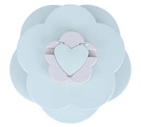 Nikou Caja de caramelos giratoria en forma de pétalo,Caja de almacenamiento de doble capa para frutas secas,Caja de nuez,Plato de fruta