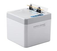 Nikou Caja de Palillos de dientes de Inducción Infrarroja Inteligente, Porta Palillos Eléctrico, Asignación Automática, Blanquecino, 9,5x9,5x8cm