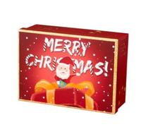 Nikou Caja de papel de Papá Noel de Feliz Navidad, embalaje de regalos de Navidad para golosinas de Nochebuena y chocolates
