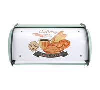 Nikou Caja de pastelería de pan de metal (Azul)