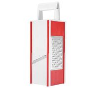 Nikou Caja de rallador multifuncional, herramienta para cortar verduras y frutas, accesorios de cocina, rojo, incluye rallador y molinillo, diseño compacto