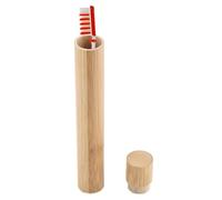 Nikou Cepillo Dientes Bambu Estuche de Cepillo de Dientes portátil de Viaje de bambú ecológico para el Cepillo de Dientes