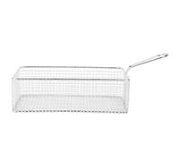 Nikou Cesta Freidora Mini, Mini Cesta de Acero Inoxidable para Patatas Fritas, Cesta para Freír Alimentos Fritos, 21,5x10,6x6,6cm, Herramienta de Cocina para Patatas Fritas y Aperitivos