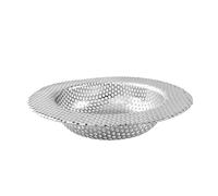 Nikou Colador de fregadero de cocina, cesta de drenaje grande de borde ancho a prueba de acero inoxidable, 9 cm de diámetro exterior, apto para uso doméstico, filtro de drenaje de fregadero