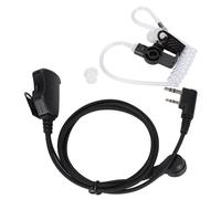 NIKOU Conducto de Aire2Pin K Head Walkie Talkie Auricular Conducto de Aire Ajuste de Volumen con Cable Adaptador y Auricular