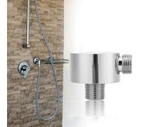 Nikou Conector de manguera de ducha de forma redonda de latón G1/2, acoples de salida de ducha, adaptador de ducha, conector de ducha, compatible con duchas estándar