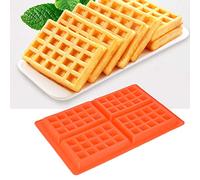 Nikou Correa protectora para moldes para tartas, para hornear uniformemente, gofres de silicona de 5 cavidades, molde para hornear magdalenas, utensilios para hornear pasteles y versátil