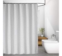 Nikou Cortina de ducha de poliéster impermeable, tamaño XL, cortina de baño con ganchos para colgar, resistente, fácil de limpiar, 72 x 72 pulgadas, diseño multicolor