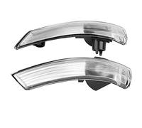 Nikou Cubierta de la luz indicadora - Indicador de los espejos retrovisores exteriores, la señal de vuelta de la cubierta de la lente de luz for Frd Focus 2008-2018 1 Pack