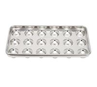 Nikou Cubitera de acero inoxidable 304 para cubitos de hielo, para vino, bebidas, bar, restaurante